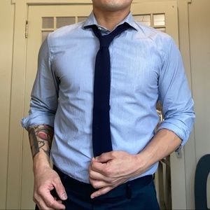 Blue dress shirt